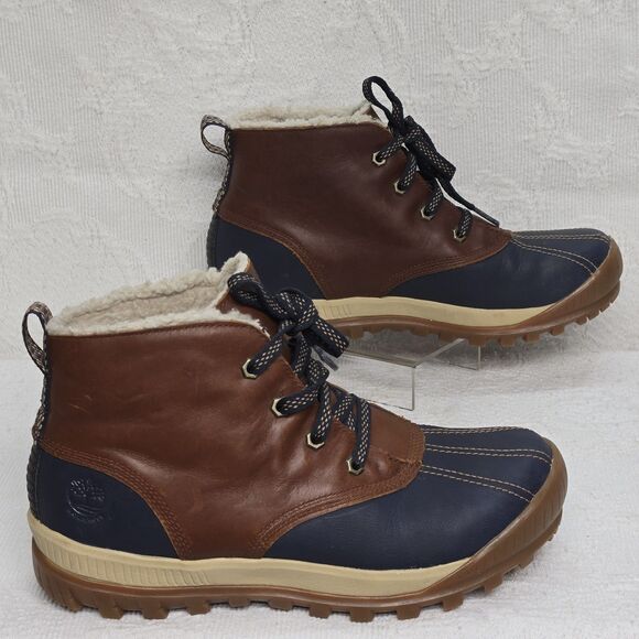 TIMBERLAND MT Hayes Womens Brown 8.5 Waterproof Leather Chukka Boots A1631 Hike - Picture 6 of 10